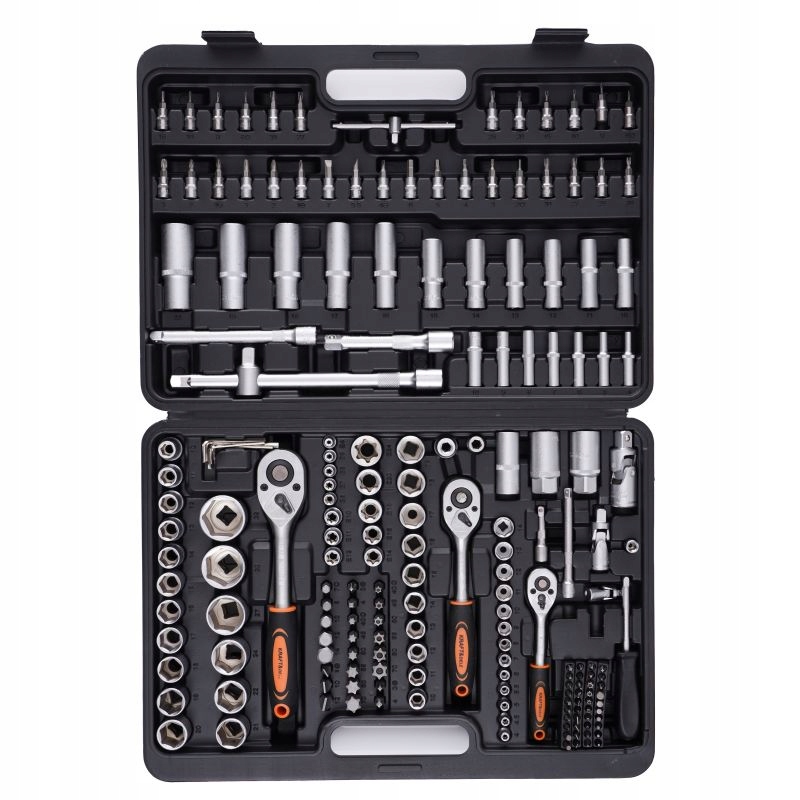 ZESTAW NARZĘDZIOWY KLUCZE NASADOWE 290 SZTUKI 1/2" 1/4" BITY TORX KD10460