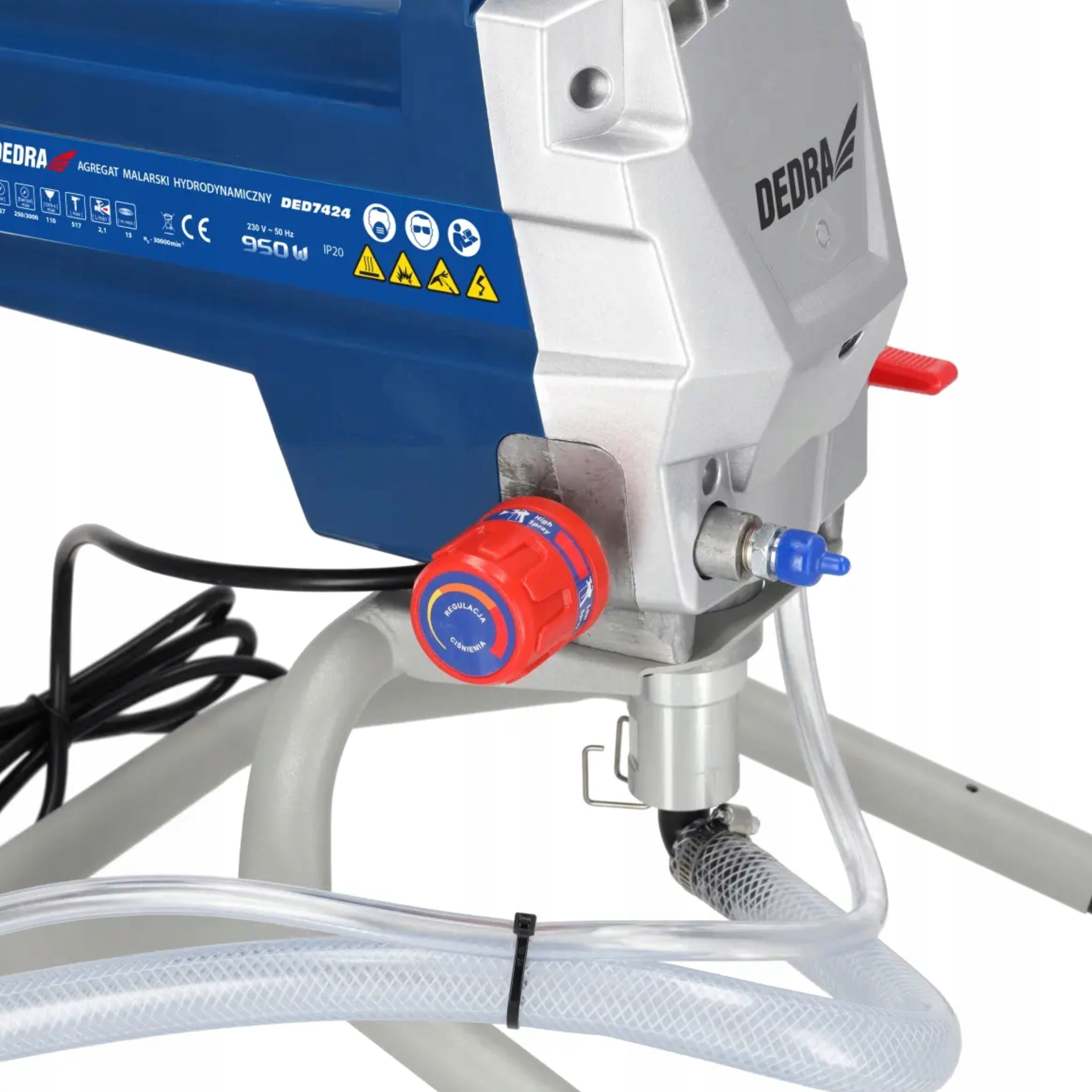 DEDRA AGREGAT MALARSKI HYDRODYNAMICZNY 950W PRZEDŁUŻKA 2 L/MIN 15M PIST 517