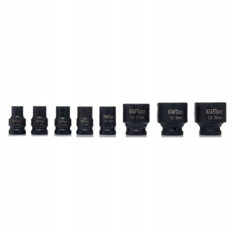 ZESTAW NASADEK NASADKI UDAROWE 1/2" 6 KĄTNE 16 szt. KRAFT&DELE KD11762
