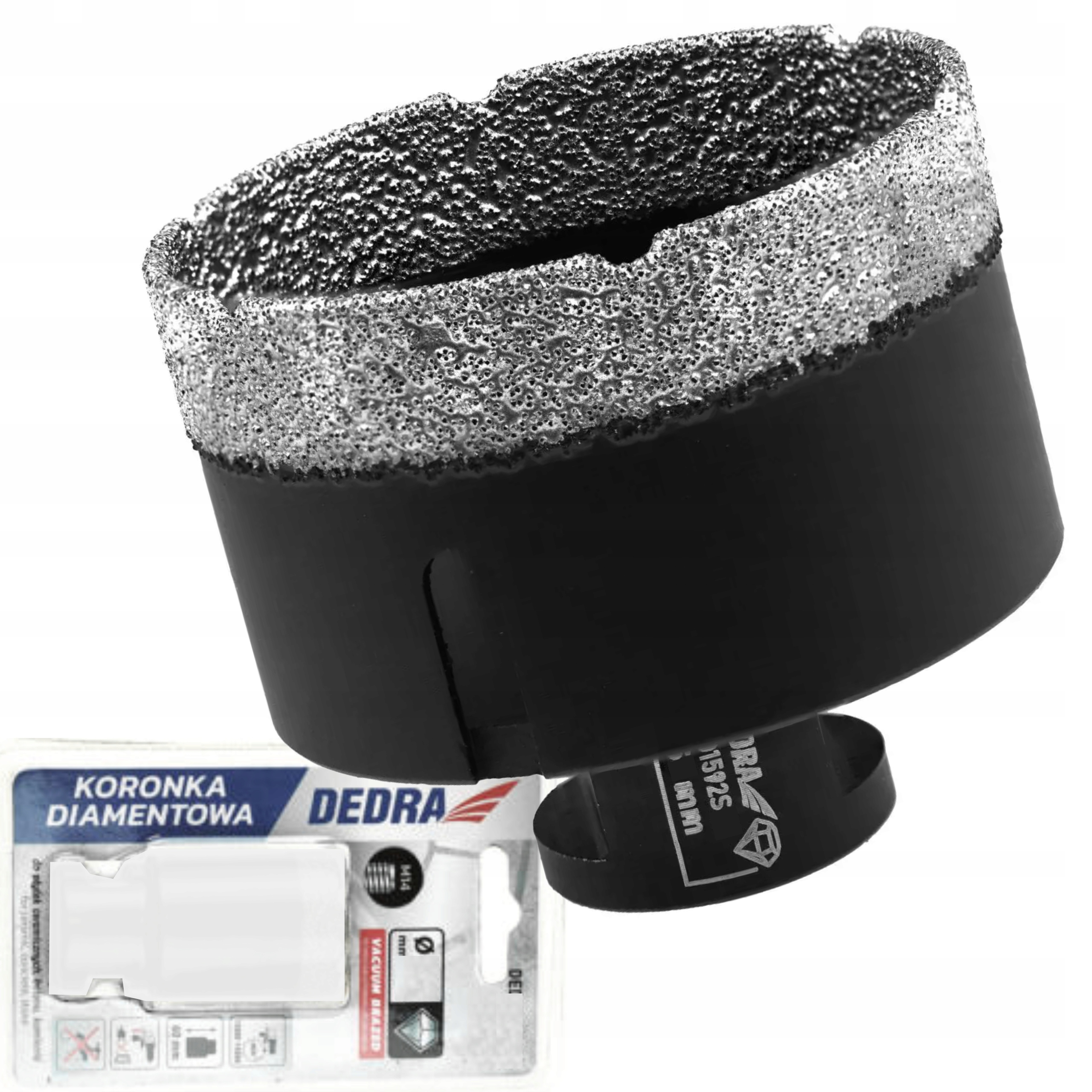 DEDRA OTWORNICA KORONKA DIAMENTOWA VACUUM BRAZED (VB) M14 68MM DED1592S68