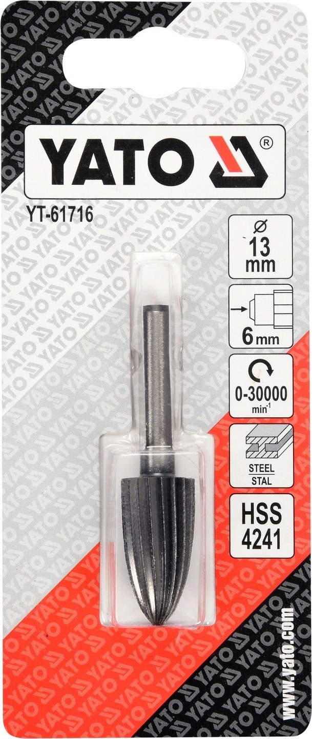 YATO FREZ PILNIK TRZPIENIOWY METALU 13mm STOŻKOWY