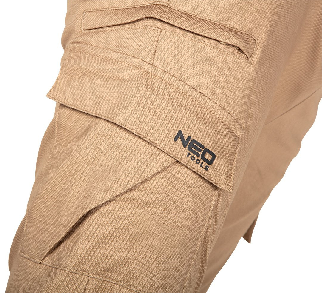 NEO SPODNIE ROBOCZE BHP OUTDOOR TYP JOGGER BEŻOWE 81-285 CE ROZMIAR XXXL/58
