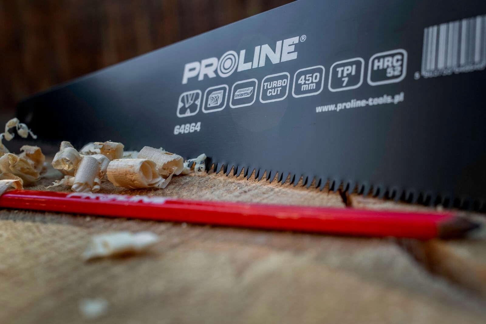 PROLINE PIŁA PŁATNICA 450MM AGRESYWNY ZĄB 10TPI HARTOWANY TEFLON 64864