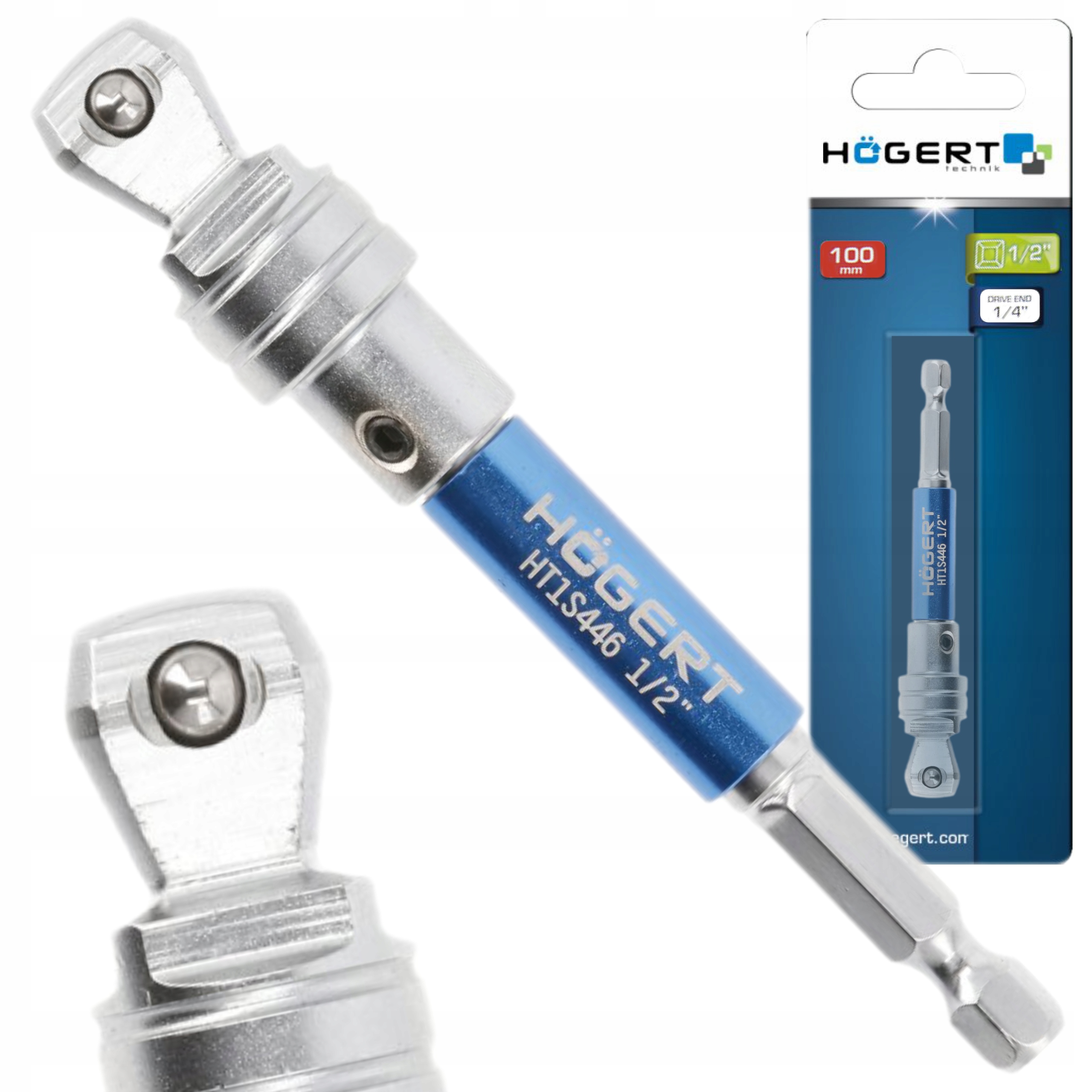 HOGERT ADAPTER 1/2" DO NASADEK CrV DO WIERTARKI WKRĘTARKI HT1S446