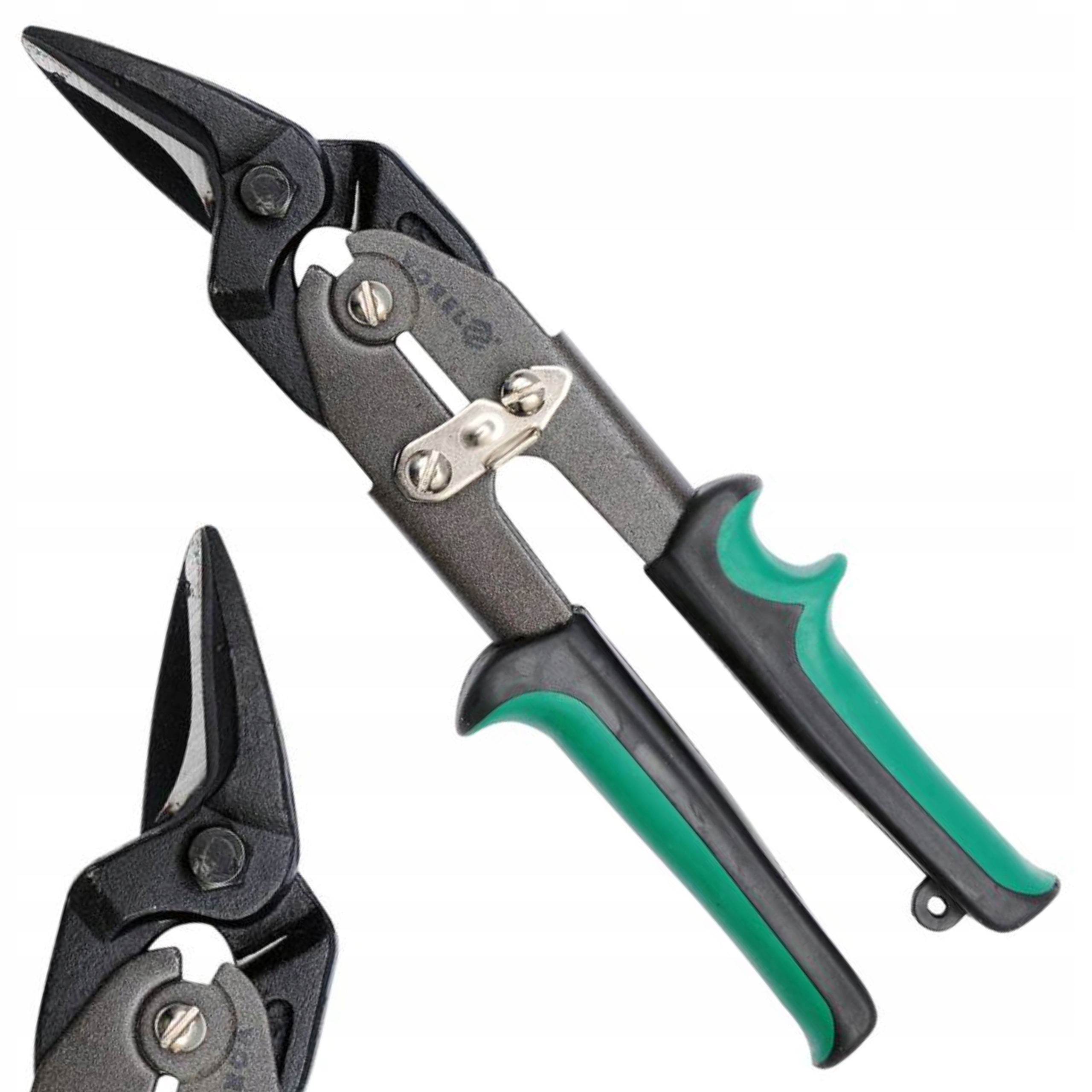 VOREL NOŻYCE DO BLACHY RĘCZNE PRAWE 250MM CR-NI 2-KOLOROWA RĘKOJEŚĆ 48081