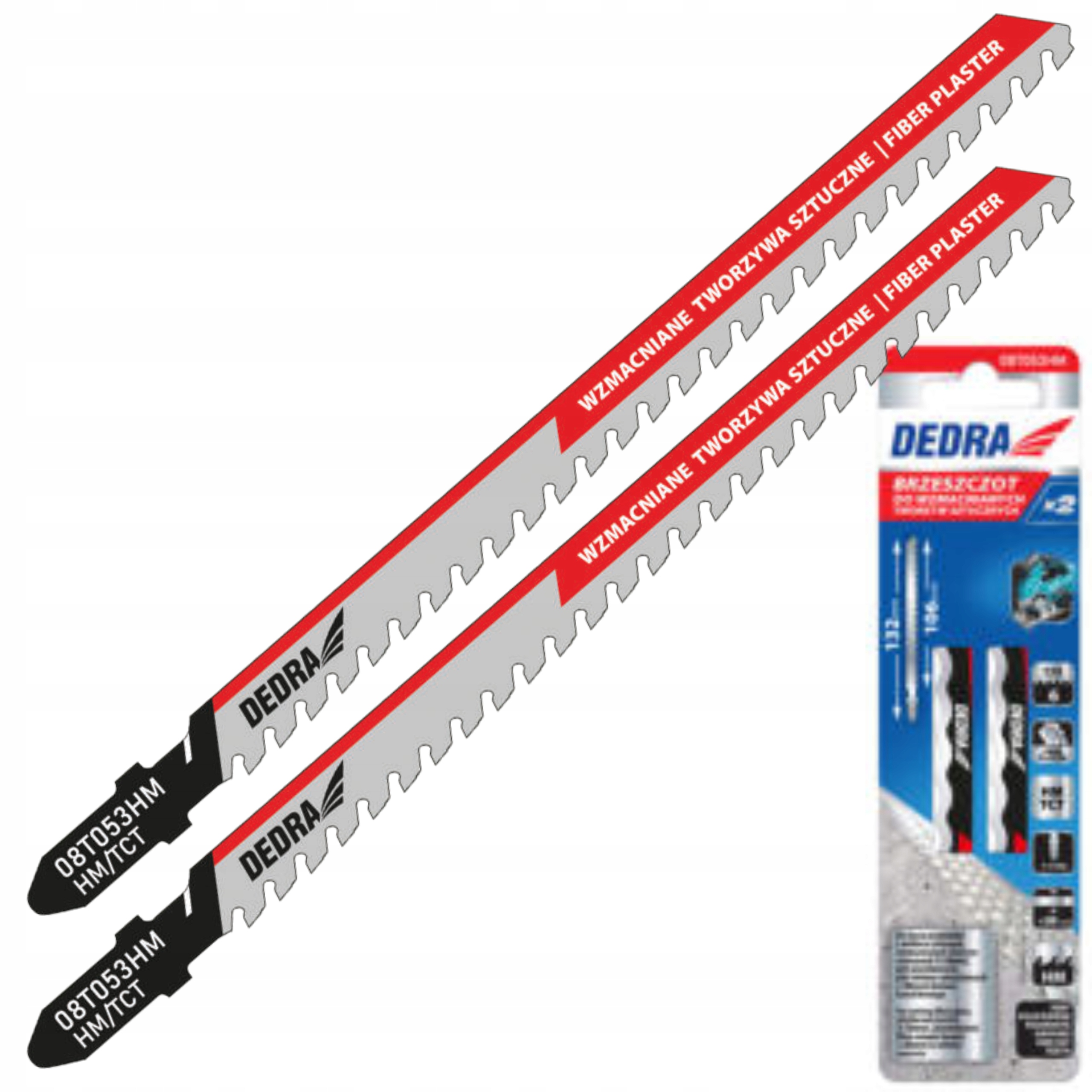 DEDRA 2el BRZESZCZOTY HM/TCT T WYRZYNARKI DO WŁÓKNO SZKLANE 132/106MM 6TPI