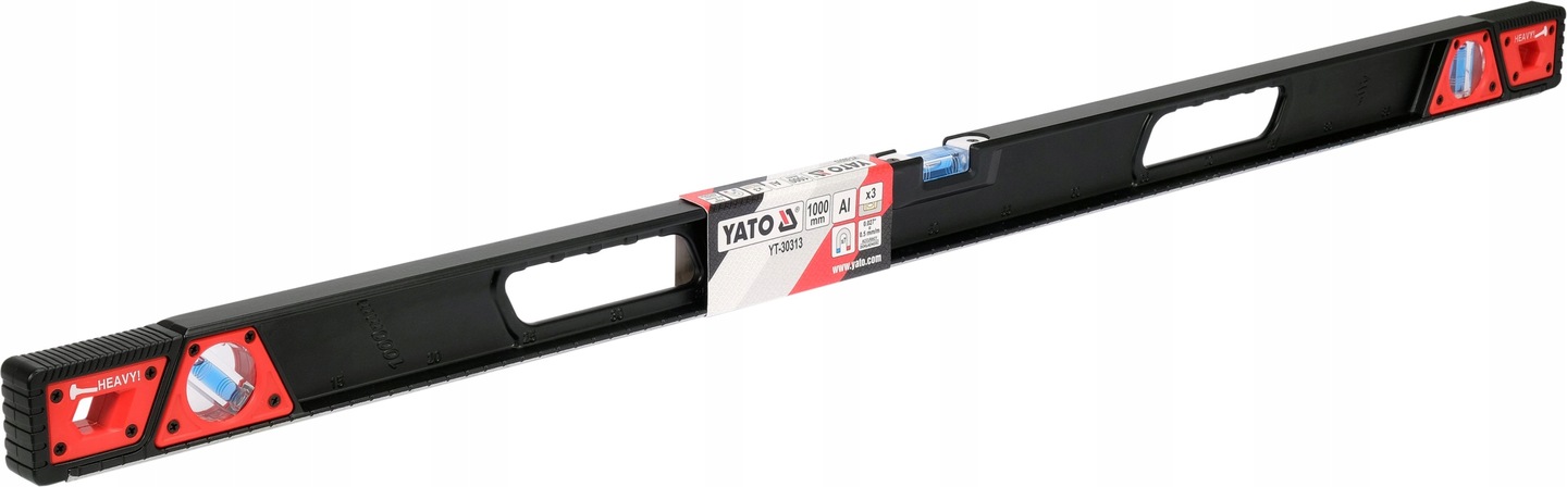 YATO POZIOMICA POZIOMNICA MAGNETYCZNA 1000MM ALUMINIOWA WZMOCNONA 5MAGNESÓW