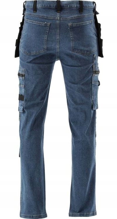 YATO SPODNIE ROBOCZE MONTERSKIE STRETCH JEANS DARK BLUE YT-79053 ROZM. L/XL