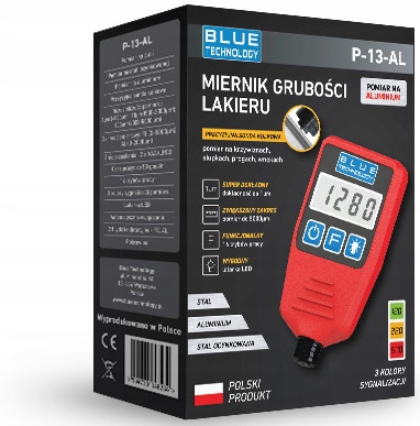 MIERNIK GRUBOŚCI LAKIERU CZUJNIK TESTER P-13-AL