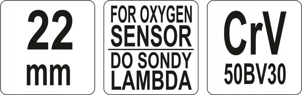 YATO KLUCZ DO SONDY LAMBDA NASADKA SOND 22 MM SZEŚCIOKĄTNA YT-1754