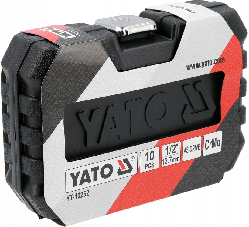 YATO ZESTAW NASADEK UDAROWYCH KRÓTKICH NASADKI 1/2" 10-27mm 10el. YT-10252