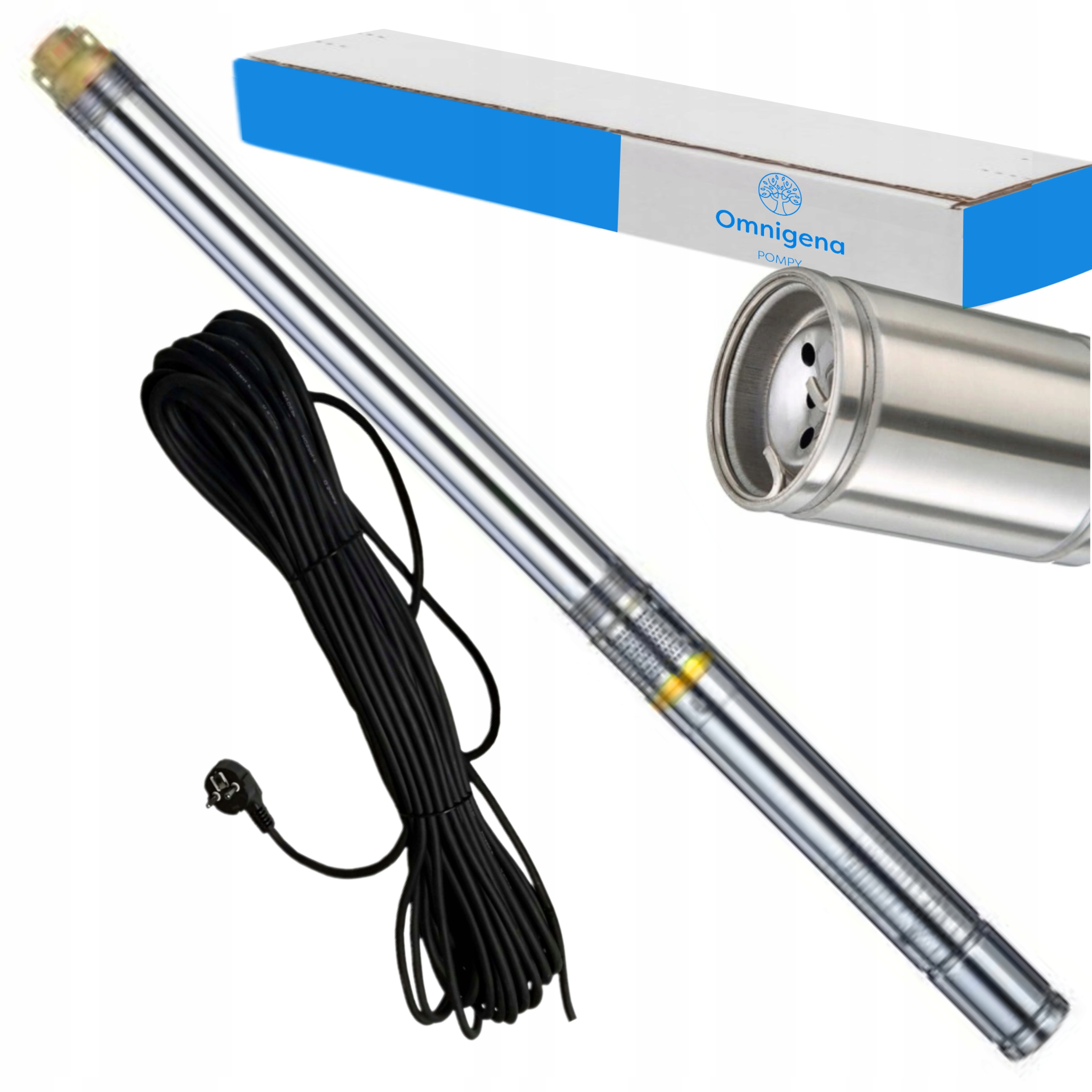 OMNIGENA 3T46 1,1KW POMPA GŁĘBINOWA 3" 3120l/h 400V +KABEL 20 M
