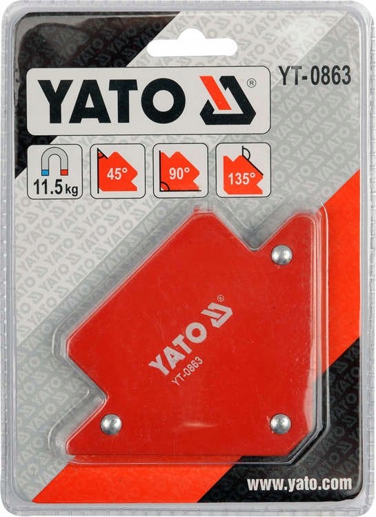KĄTOWNIK SPAWALNICZY MAGNETYCZNY 82x120x13mm YATO