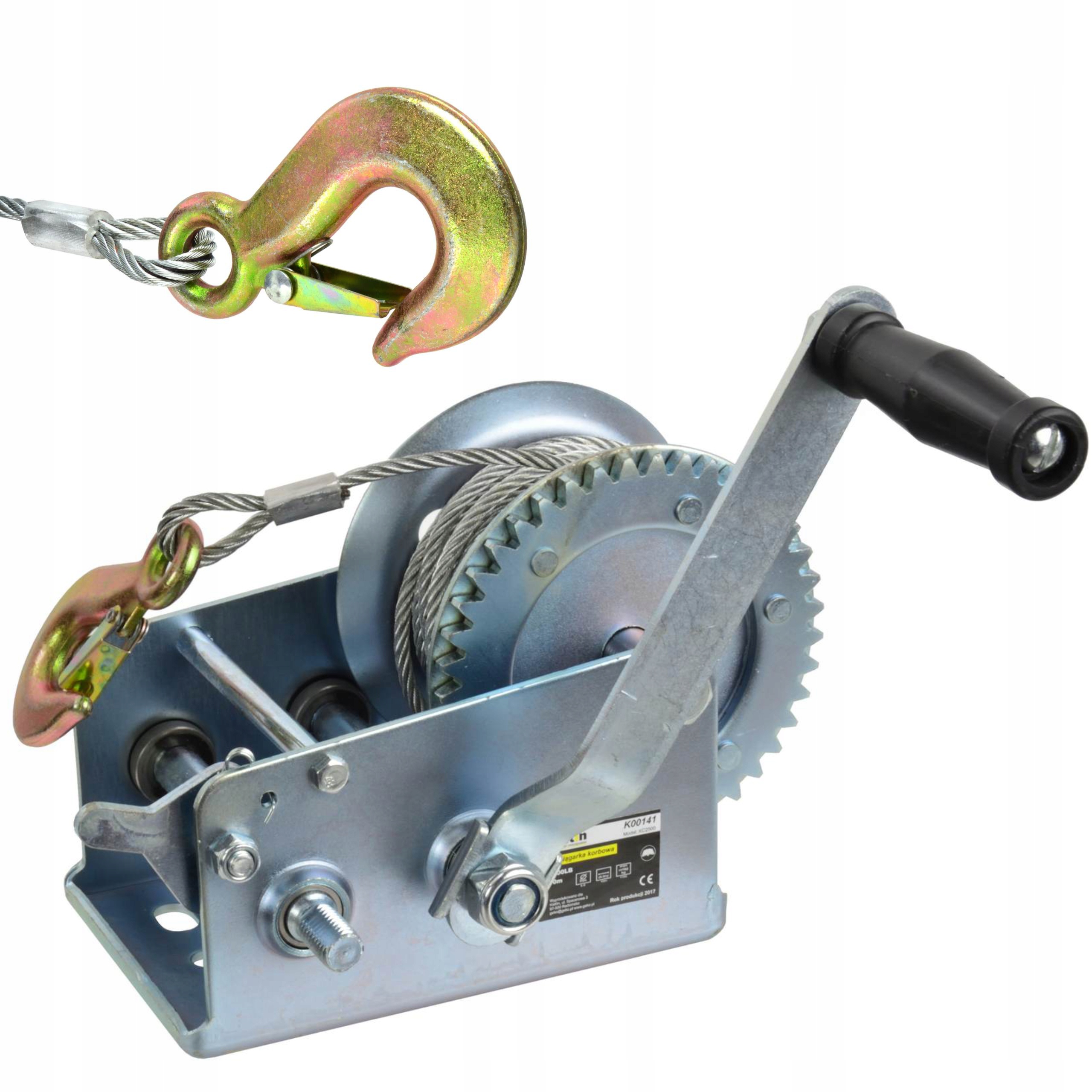 KELTIN WYCIĄGARKA WCIĄGARKA RĘCZNA KORBOWA LINOWA 2500LB 1125kg K00141