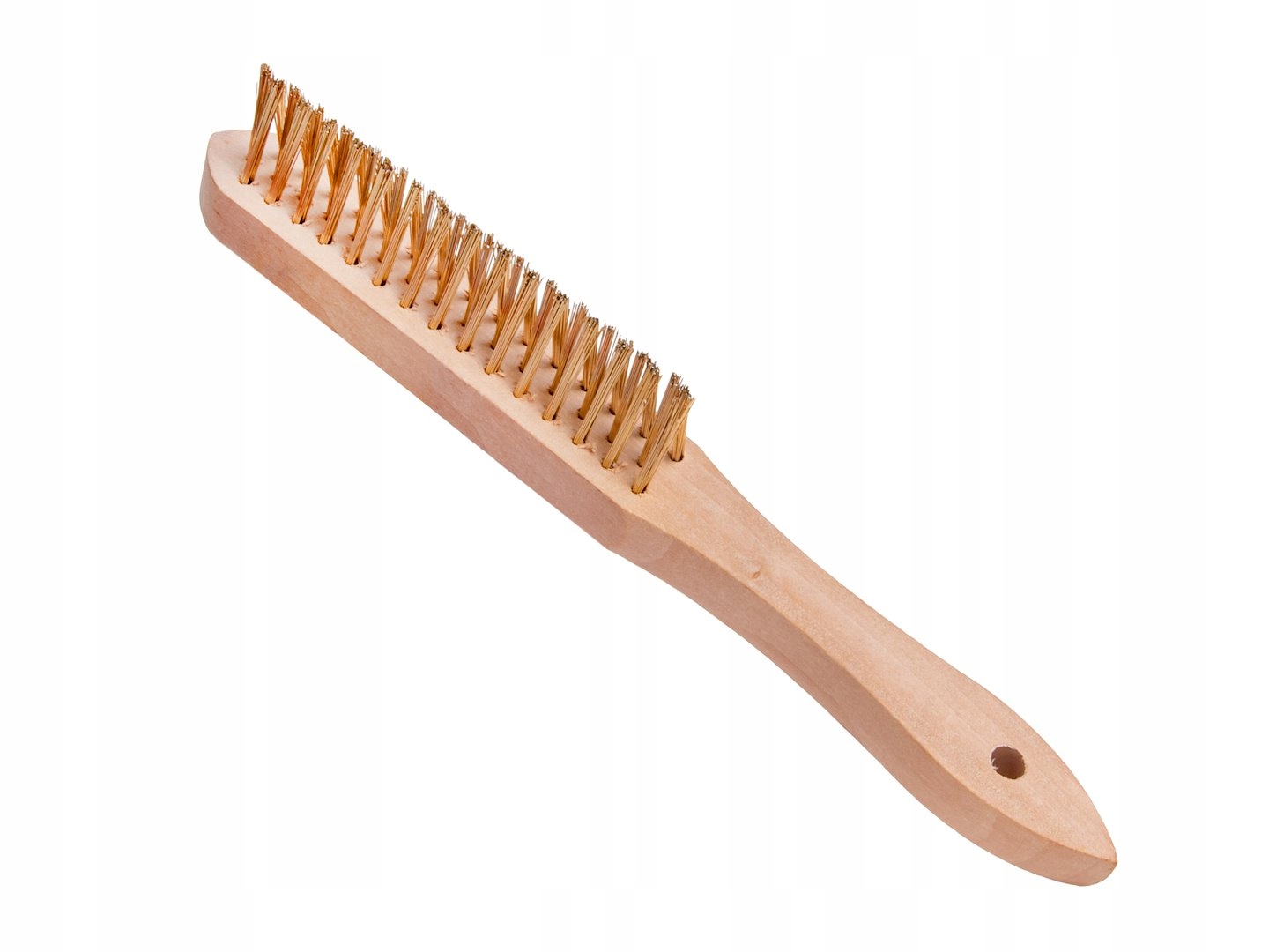 SZCZOTKA DRUCIANA DO RDZY SZCZELIN DREWNIANA 3 RZĘDZY GEKO G00738