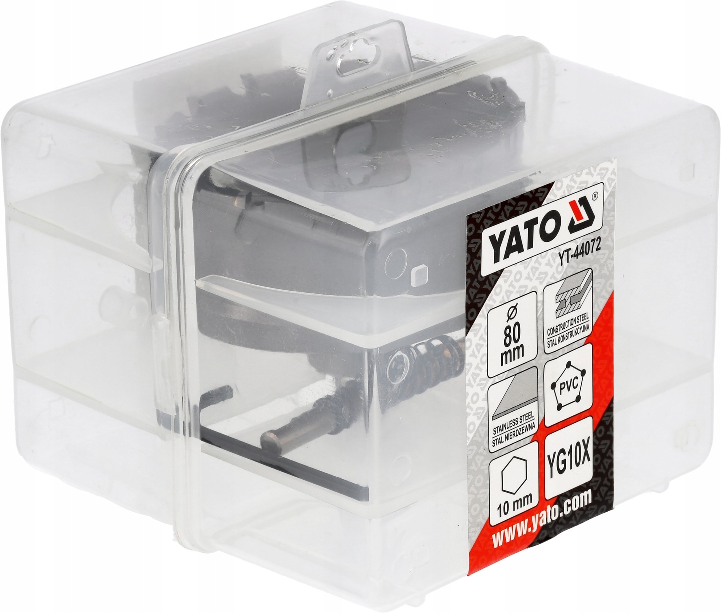 OTWORNICA DO METALU 80 MM Z WĘGLIKIEM SPIEKANYM YG10X KORONKA TCT YATO