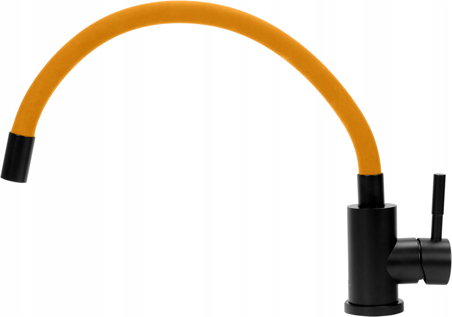 BATERIA ZLEWOZMYWAKOWA ELASTYCZNA 'BLACK FLEXIBLE' POMARAŃCZOWA FALA 75778