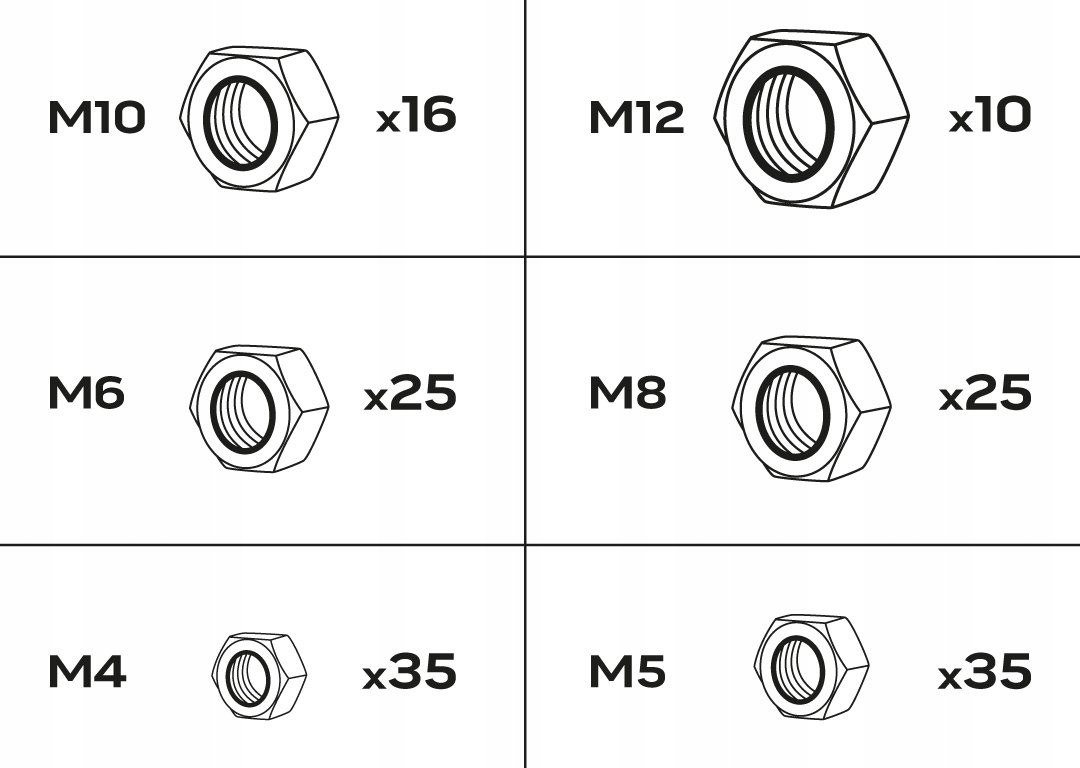 NEO ZESTAW NAKRĘTKI SAMOHAMOWNE 146 SZTUK 6 ROZMIARÓW + ORGANIZER 11-972