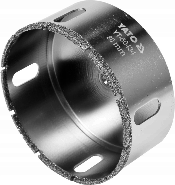 YATO WIERTŁO KORONKA DO GRESU 80MM DO WIERCENIA NA MOKRO NA SUCHO YT-60434