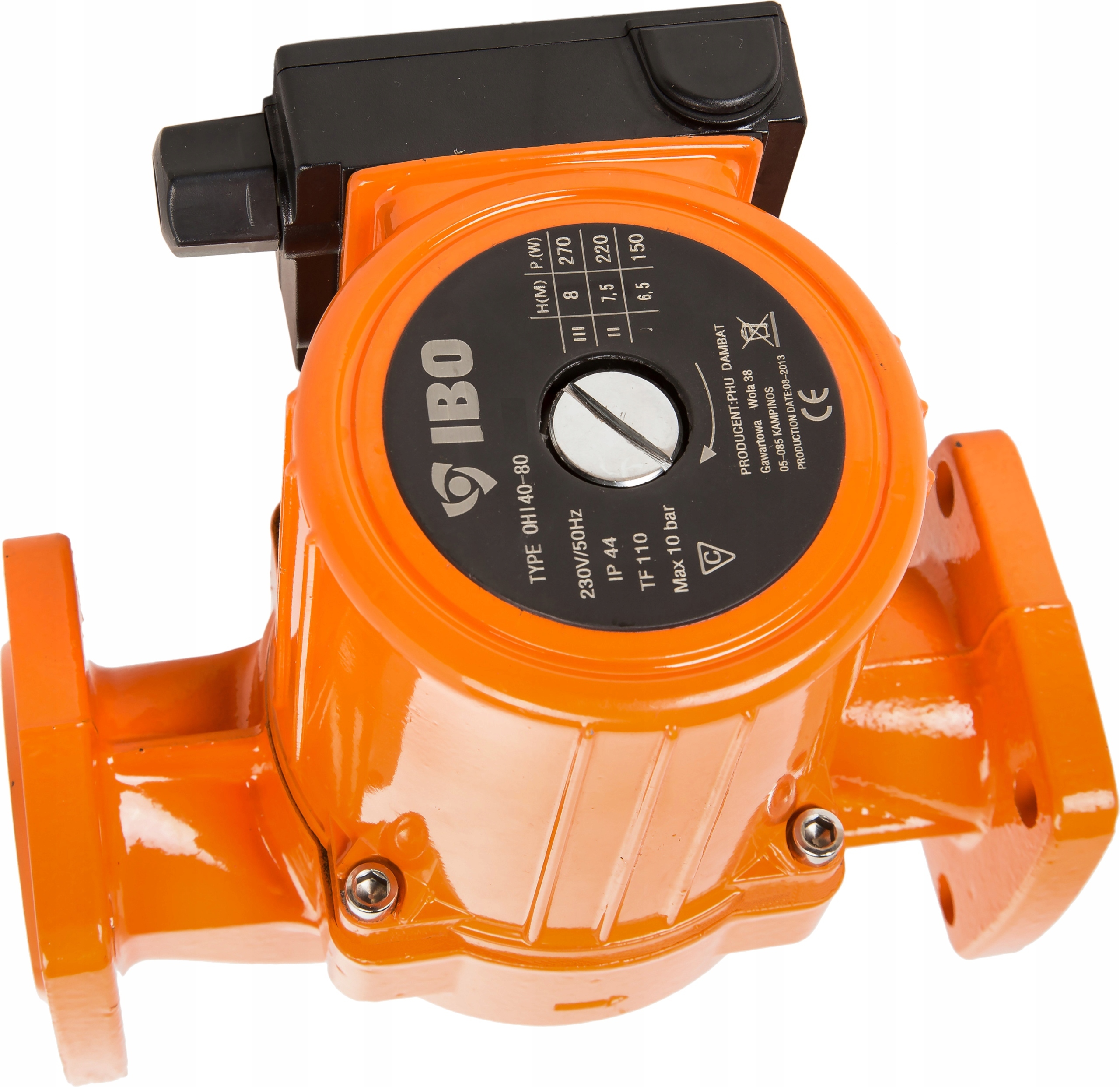 IBO OHI 40-80/200 POMPA OBIEGOWA CYRKULACYJNA 3 BIEGOWA WYDAJNA MOCNA 270W