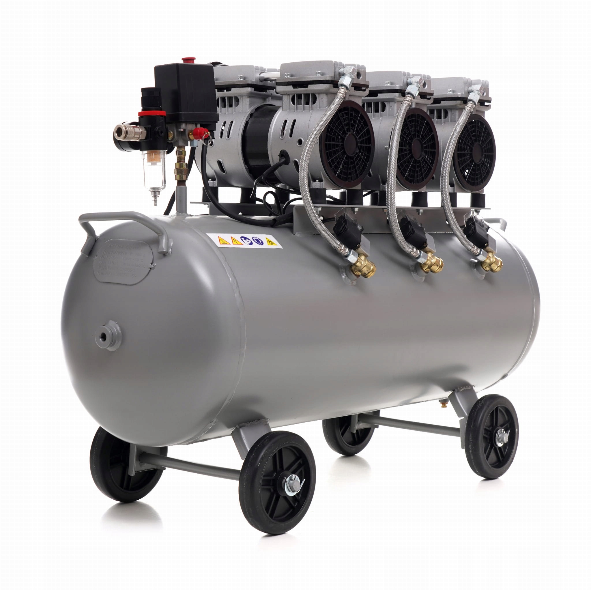 KOMPRESOR BEZOLEJOWY SPRĘŻARKA 100L 3 TŁOKI x 1500W 100L 8BAR NEW MOD MOCNY