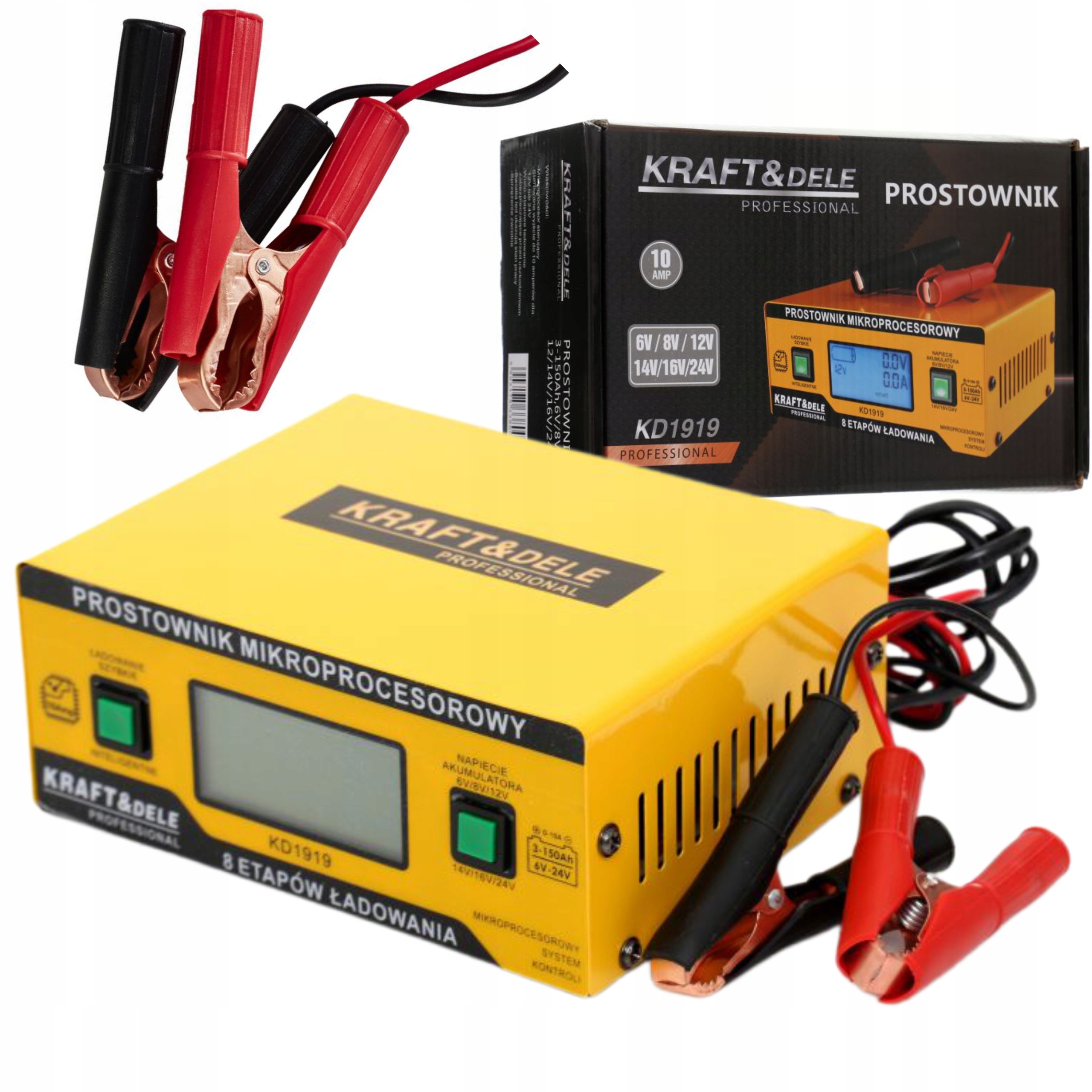 KRAFT&DELE PROSTOWNIK MIKROPROCESOROWY 10AMP 4 TRYBY PRACY KD1919