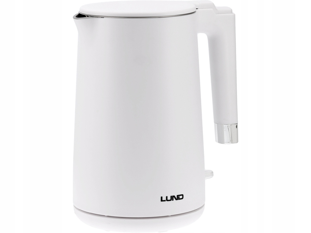 LUND CZAJNIK ELEKTRYCZNY 2200W 1,5L BIAŁY PODWÓJNE ŚCIANKI COOL TOUCH 68207