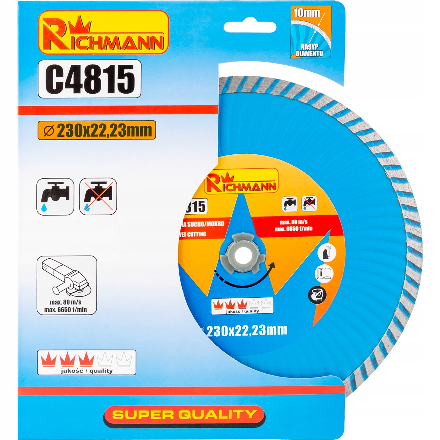 TARCZA DIAMENTOWA 230MM SUPER TURBO RICHMANN C4815