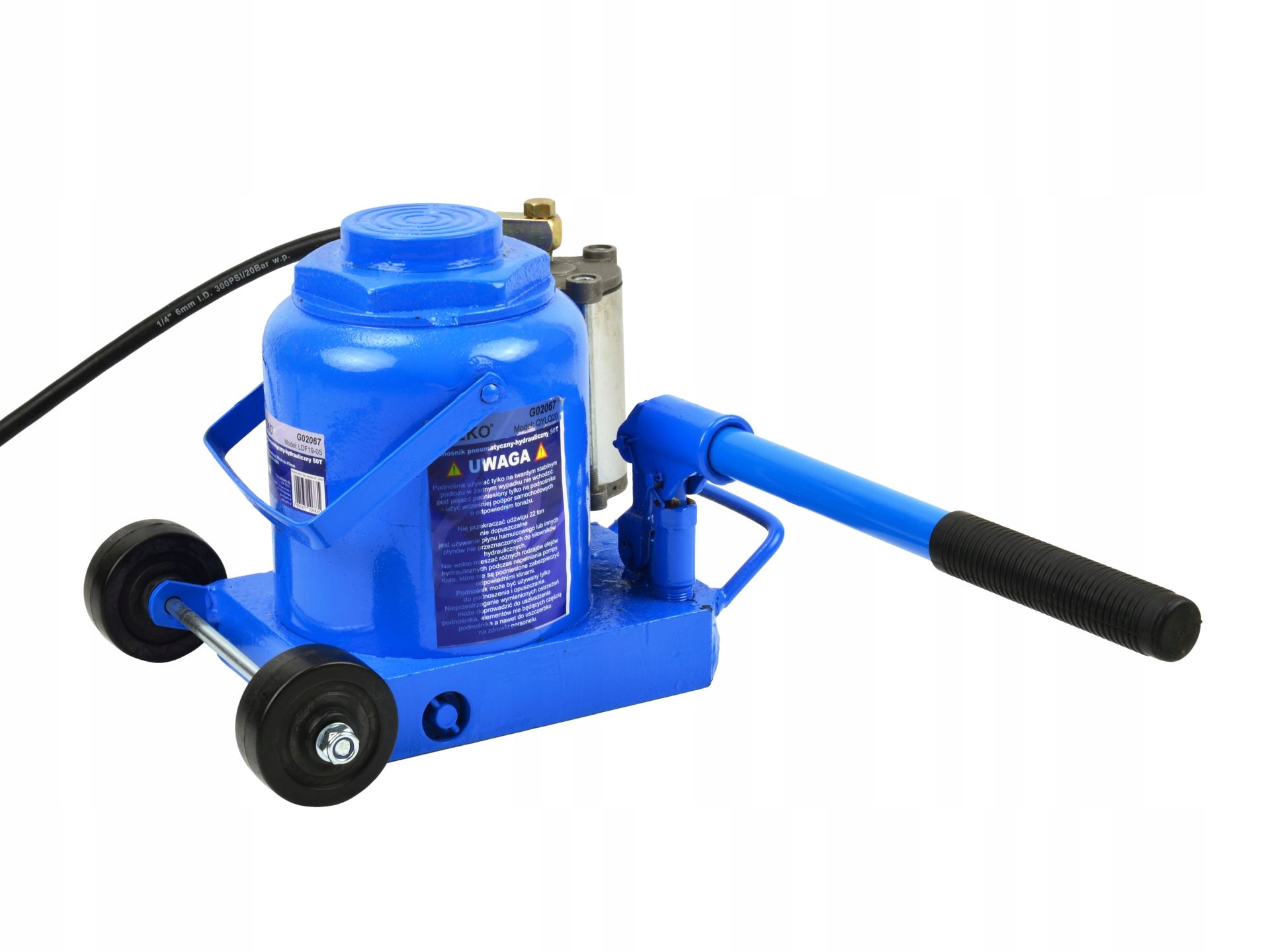 GEKO PODNOŚNIK SAMOCHODOWY HYDRAULICZNO-PNEUMATYCZNY 50T 265-425mm G02067