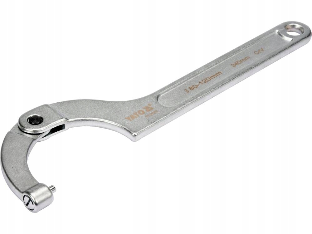 YATO KLUCZ HAKOWY Z OKRĄGŁYM BOLCEM PRZEGUBOWY 80-120 MM STAL CRV YT-01678