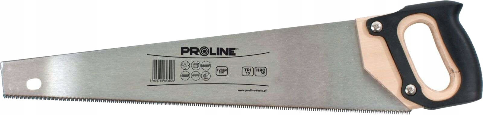 PROLINE PIŁA RĘCZNA PŁATNICA PRZECINARKA DO DREWNA TURBO 500MM 10TPI 64392