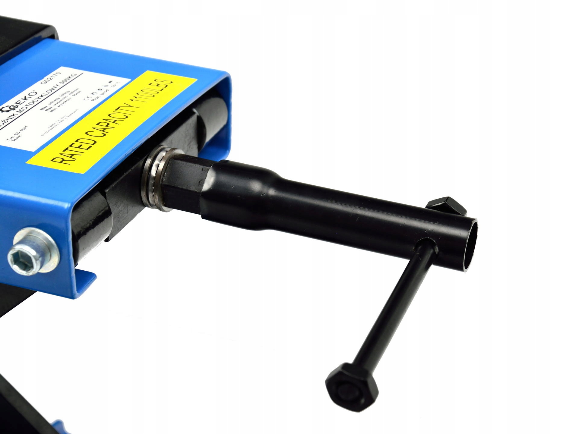 GEKO STABILNY PODNOŚNIK MOTOCYKLOWY MECHANICZNY STOJAK NOŻYCOWY 500KG 02170