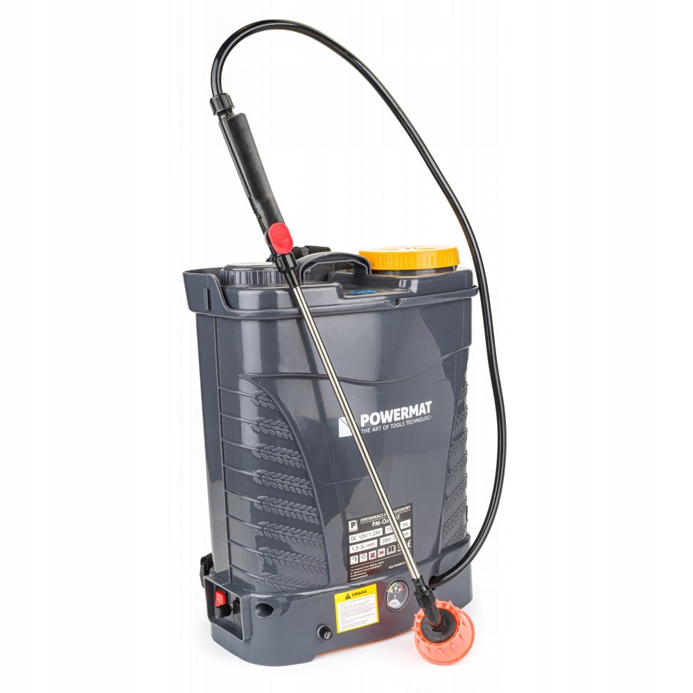 OPRYSKIWACZ AKUMULATOROWY PLECAKOWY CIŚNIENIOWY 16L + OSPRZĘT PM-OA-16T