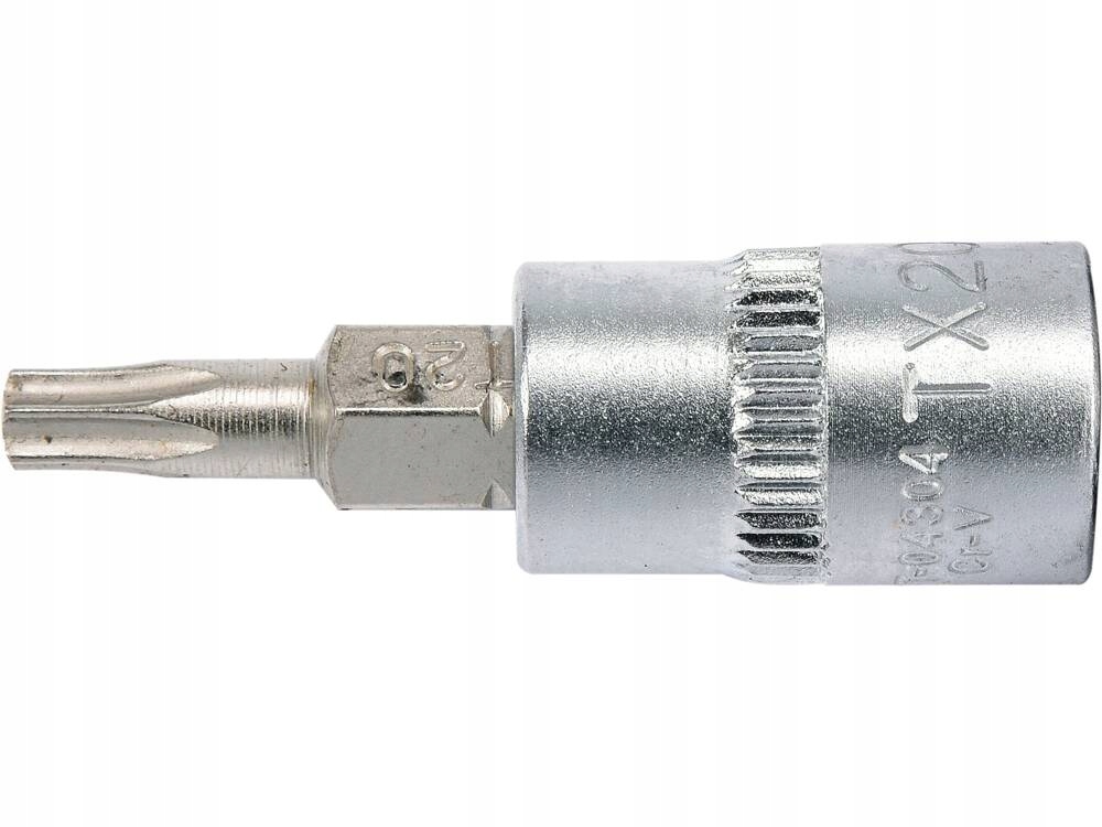 YATO KLUCZ TRZPIENIOWY NASADOWY WARSZTATOWY TORX 1/4" T20 L37MM YT-04304