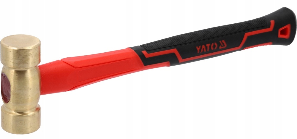 YATO MŁOTEK MIEDZIANY 800G Z TRZONKIEM Z WŁÓKNA SZKLANEGO YT-45293