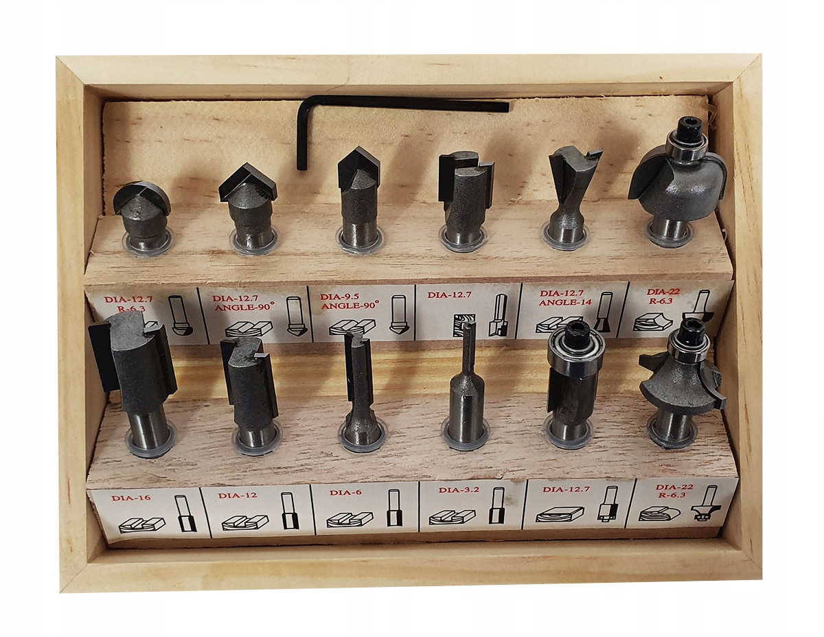 FREZY KSZTAŁTOWE DO DREWNA 12 EL Frez Do Frezarki