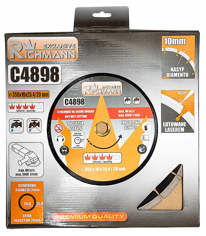 RICHMANN TARCZA DIAMENTOWA 350MM DO CIĘCIA ASFALTU