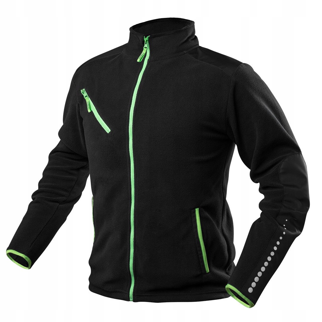 NEO BLUZA POLAROWA POLAR KURTKA ROBOCZA CZARNA WZMOCNIENIA Z CORDURY r.S