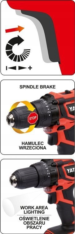 YATO WKRĘTARKA BEZSZCZOTKOWA 18V AKU YT-82795 +4Ah