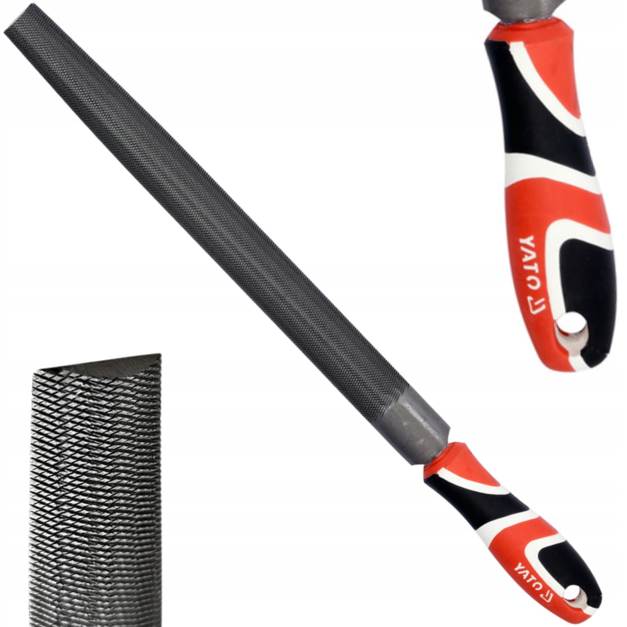 YATO PILNIK DO METALU PÓŁOKRĄGŁY ZBIEŻNY 200MM #1 STAL T12 YT-62259