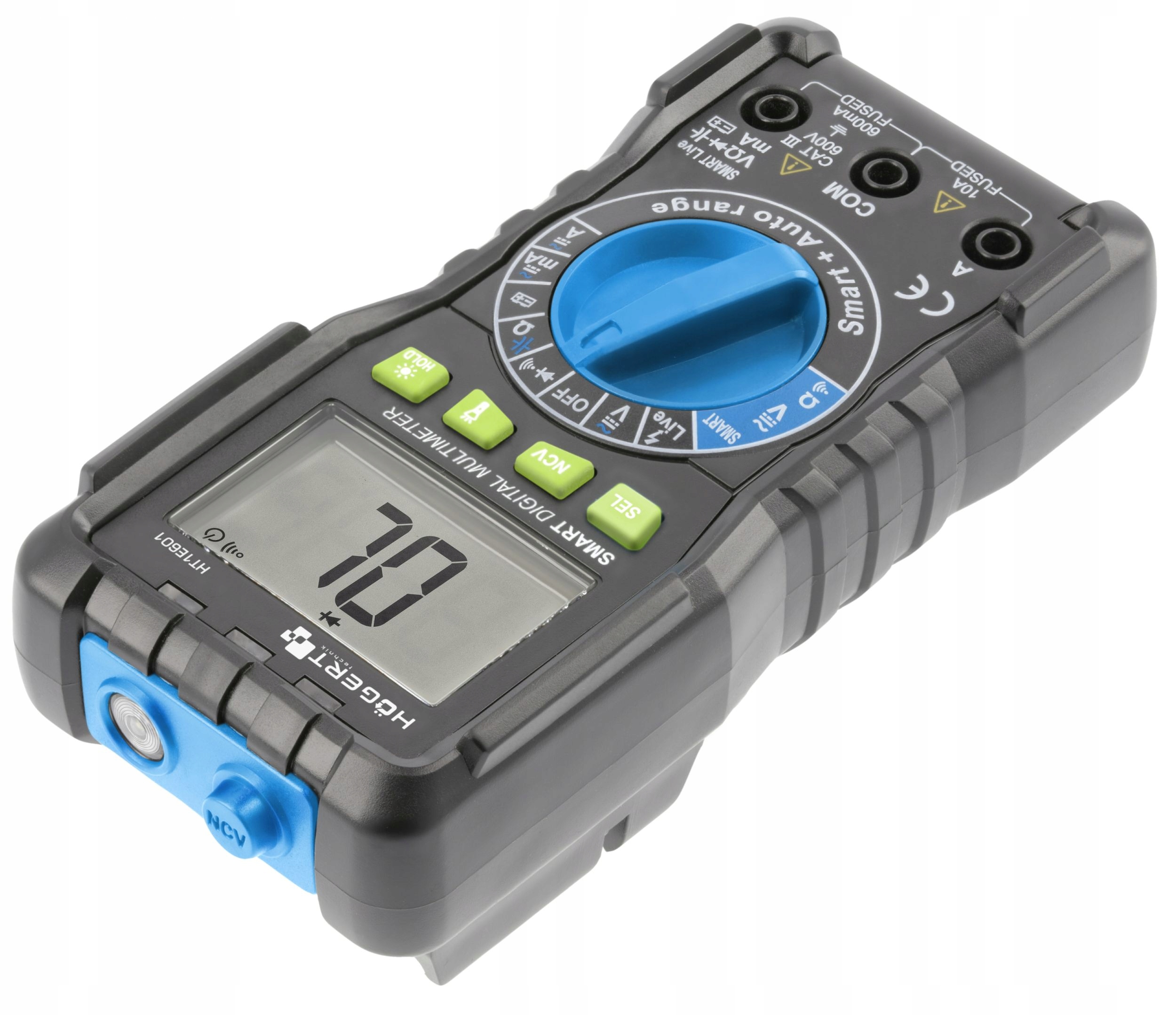 HOGERT CYFROWY MIERNIK MULTIMETR HT1E601 LATARKA