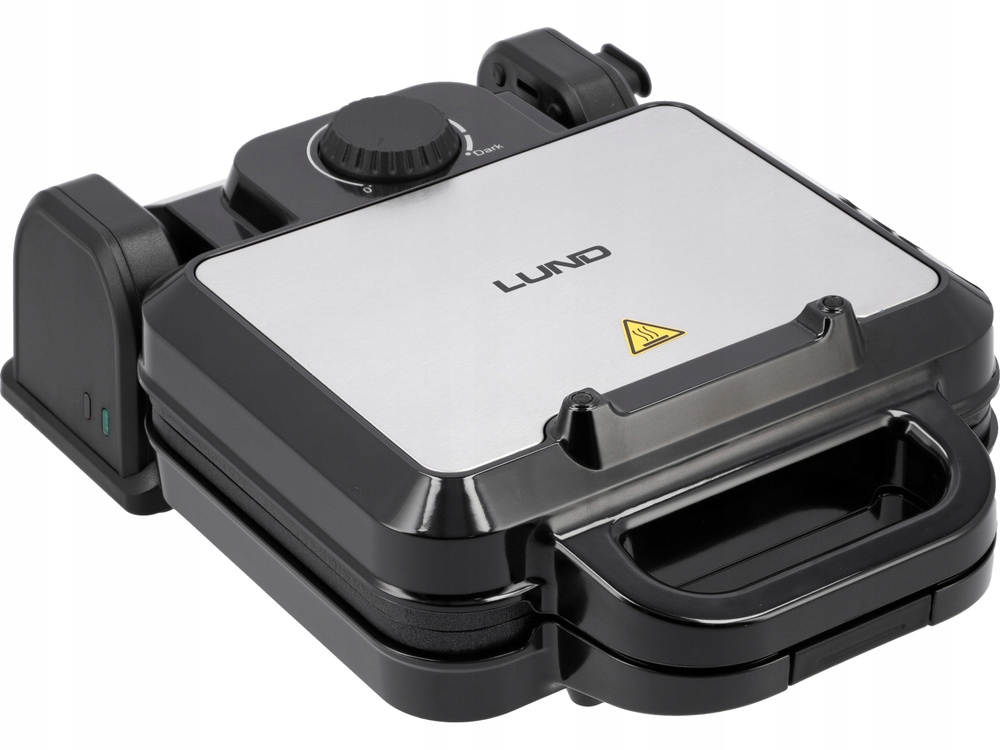 LUND GOFROWNICA 1200W 2 DUŻE GOFRY MOCNA LUND Z REGULACJĄ TEMPERATURY 68016