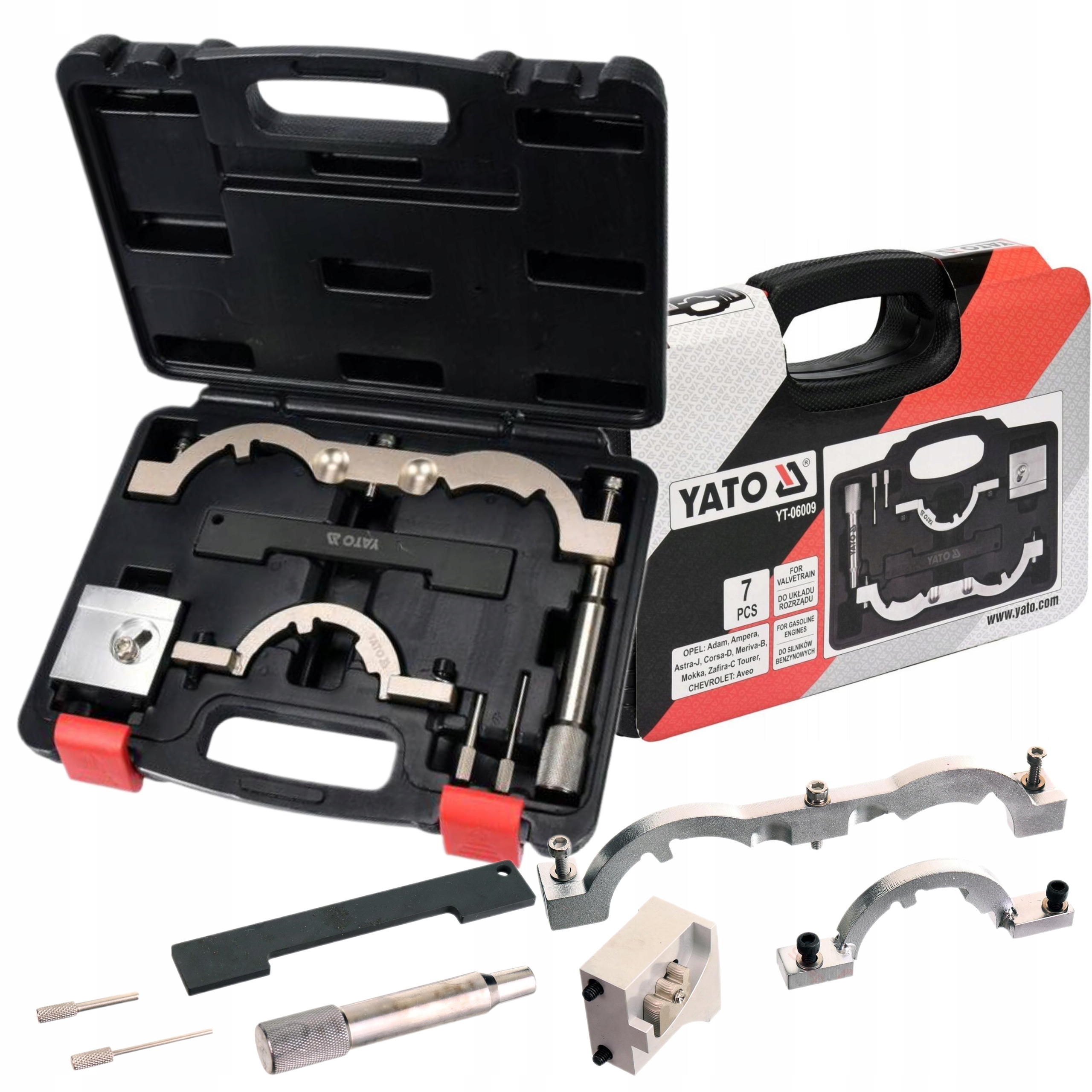 YATO ZESTAW BLOKAD ROZRZĄDU OPEL.CHEVROLET 1,0-1,4 + WALIZKA YT-06009