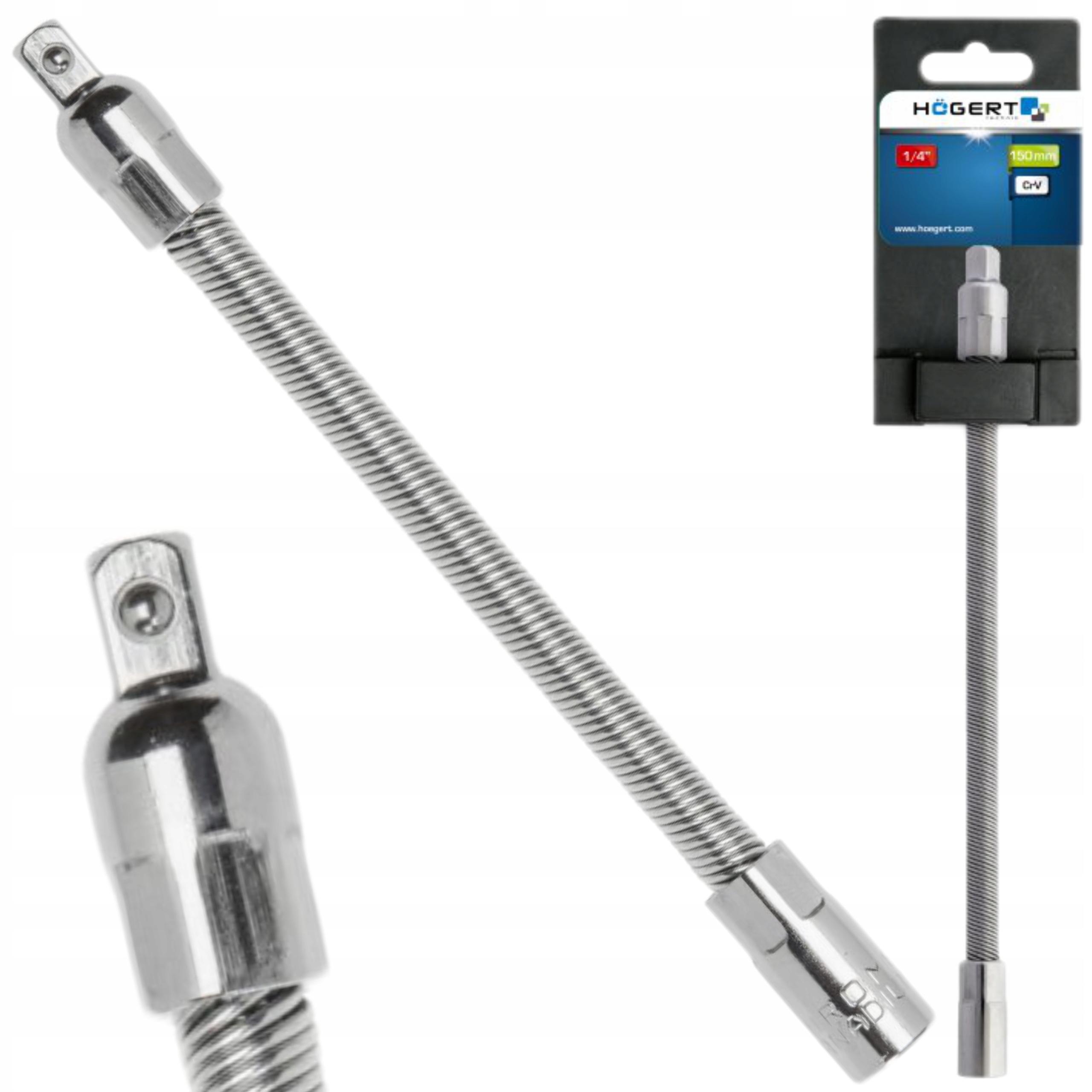 HOGERT PRZEDŁUŻKA ELASTYCZNA 1/4'' 150mm HT1A740