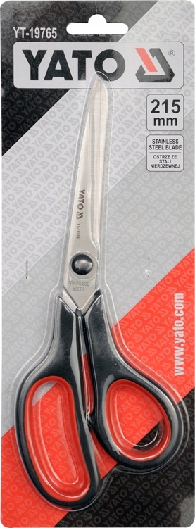 YATO NOŻYCZKI KRAWIECKIE 215MM STAL DO TEKSTYLIÓW PAPIERU WŁÓKNIN YT-19765