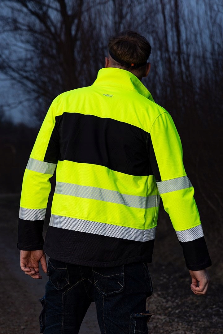 NEO KURTKA ROBOCZA BLUZA OSTRZEGAWCZA SOFTSHELL ŻÓŁTA 81-702 ROZMIAR XXXL