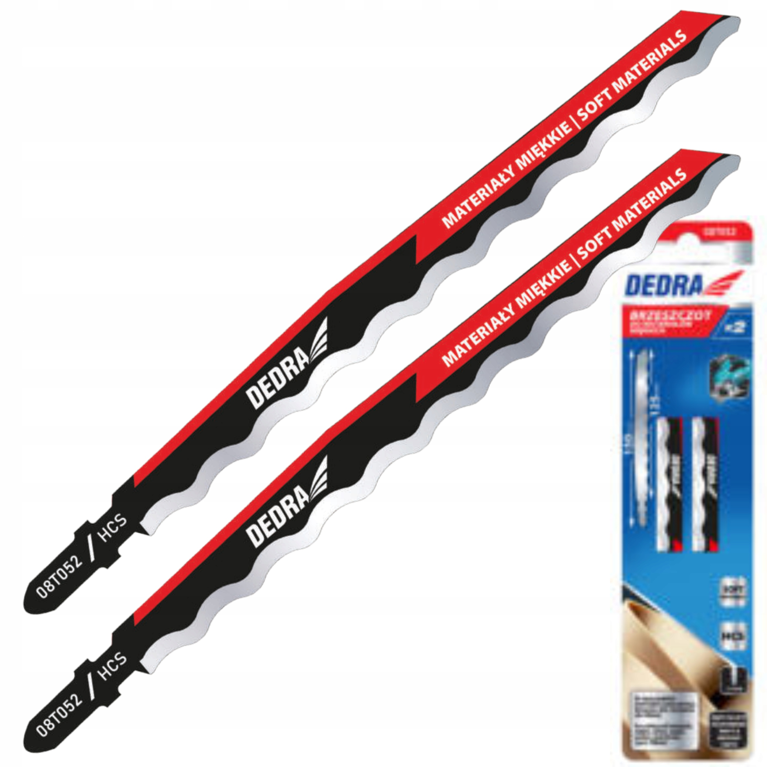 DEDRA 2el BRZESZCZOTY HCS T WYRZYNARKI DO GUMY MAT MIĘKKIE 150/125MM 08T052