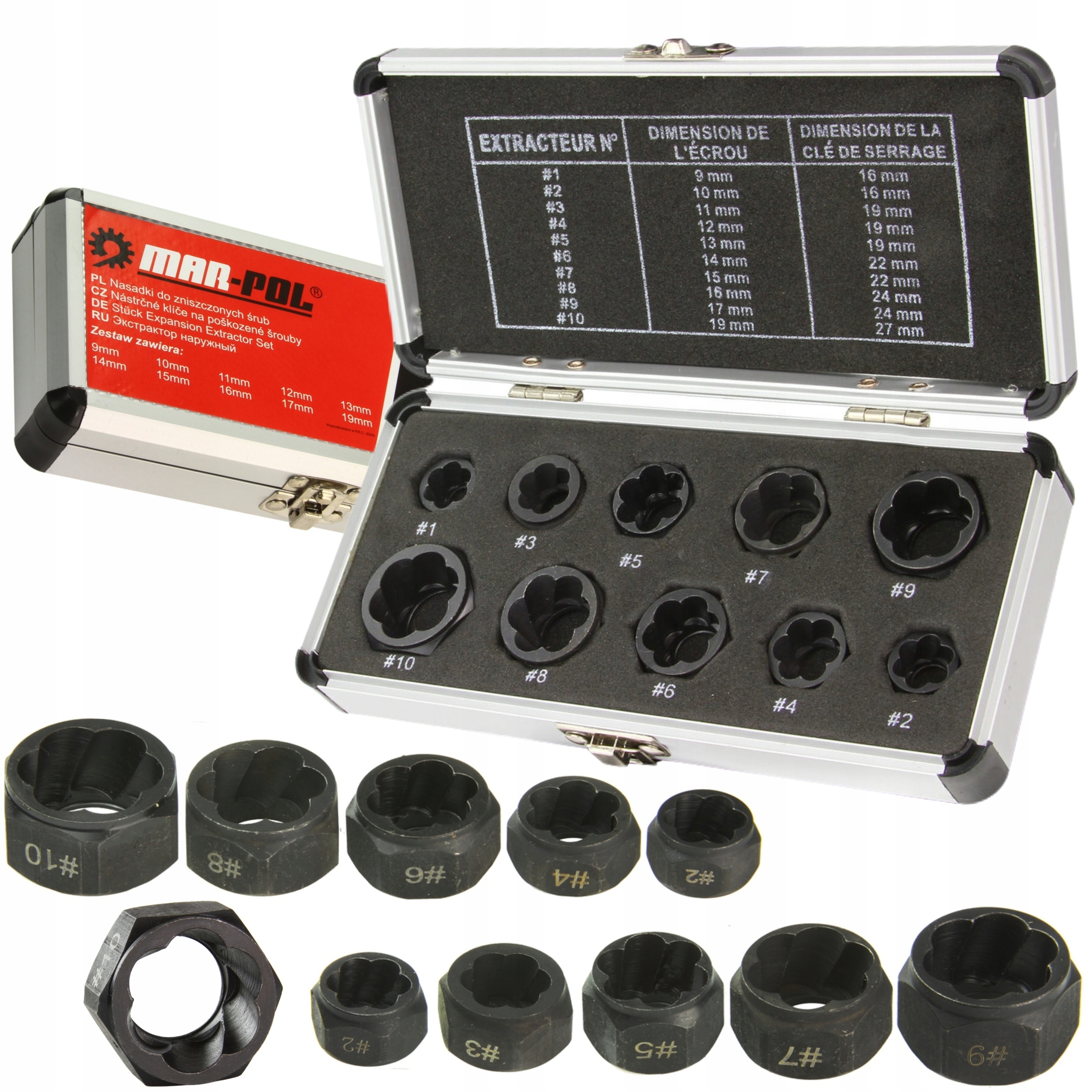 NASADKI WYKRĘTAKI DO ZERWANYCH URWANYCH USZKODZONYCH OBROBIONYCH ŚRUB 10SZT