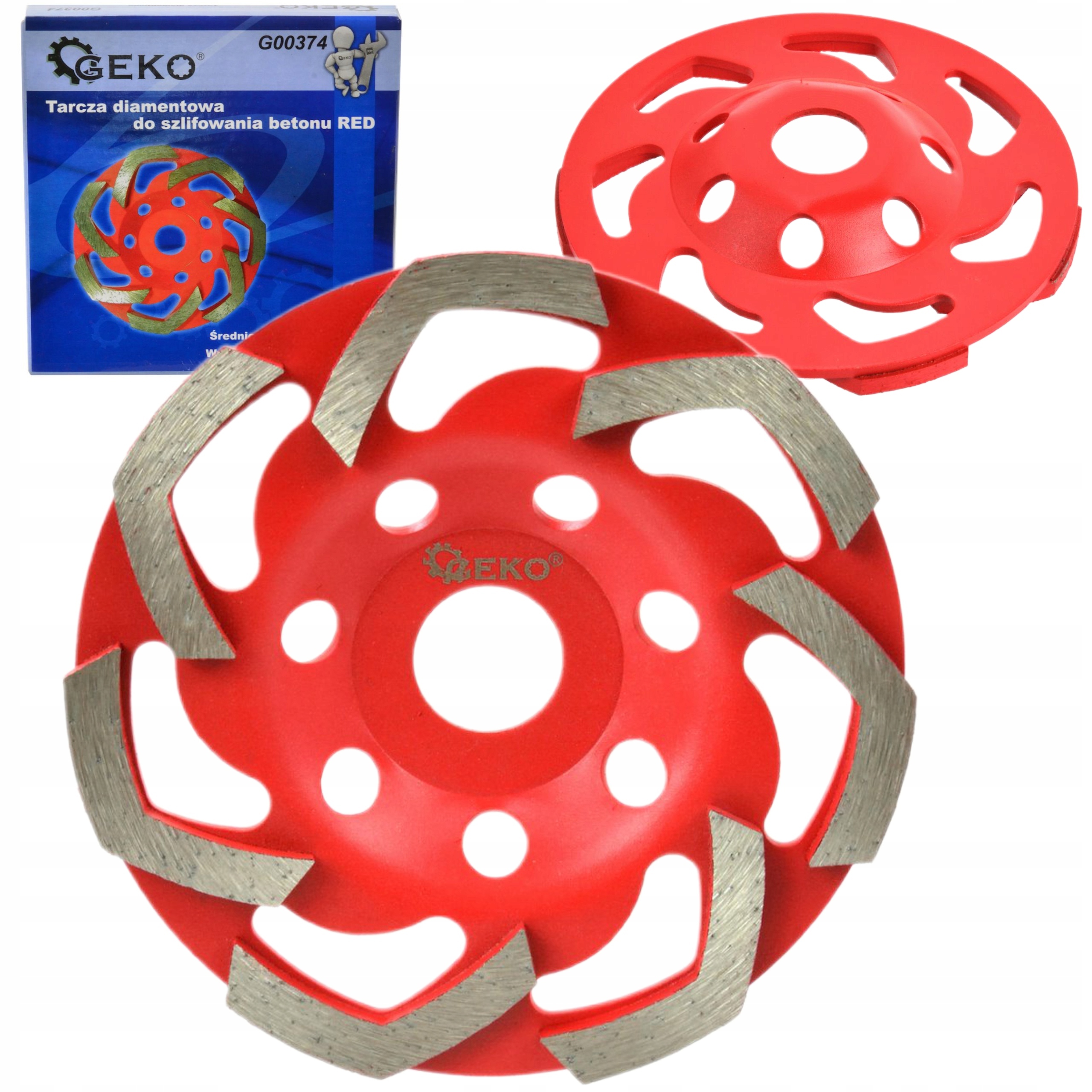GEKO TARCZA DIAMENTOWA DO SZLIFOWANIA BETONU RED 125X5MM TYP S G00374