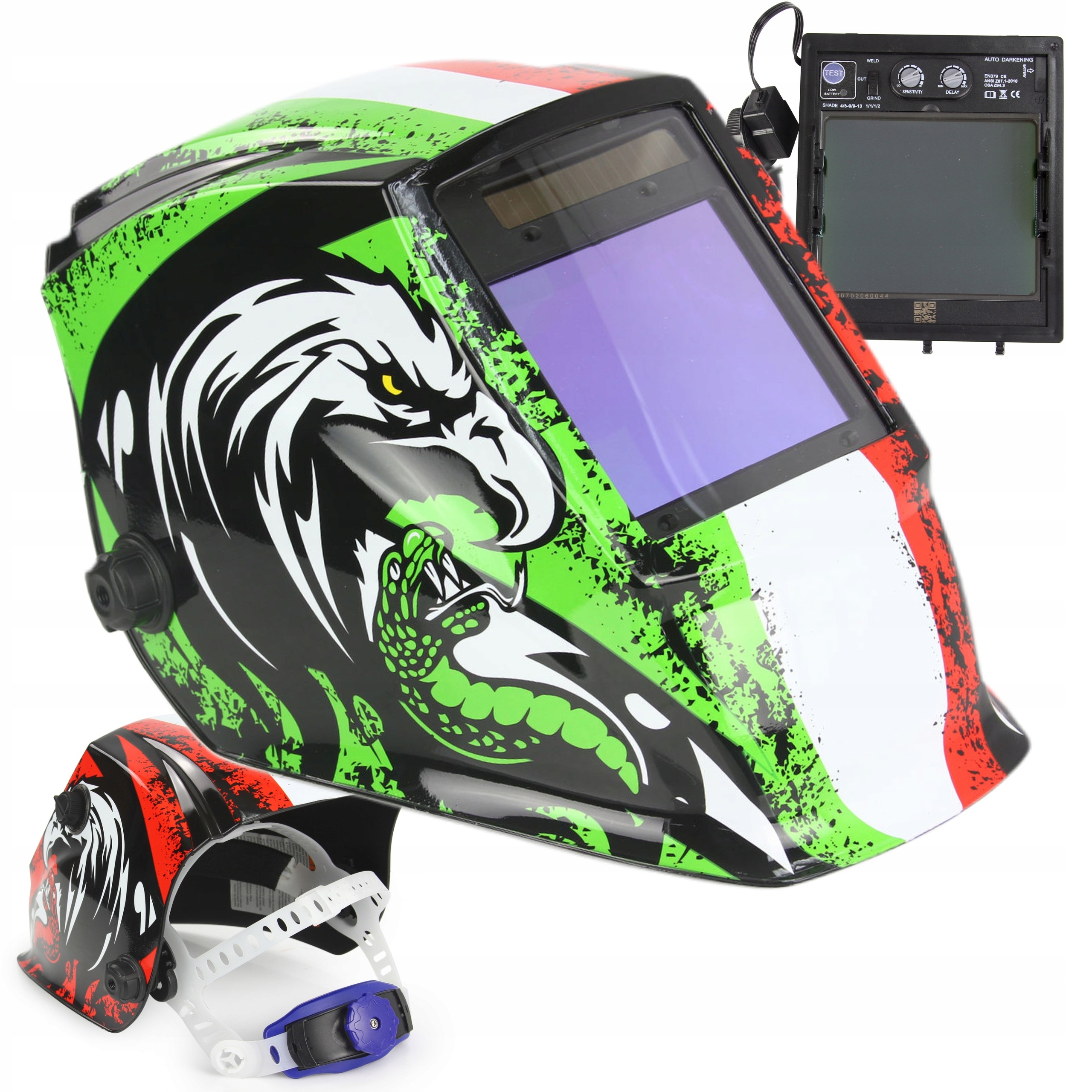 PRZYŁBICA SPAWALNICZA Z FILTREM, SMAW MIG TIG GATW SAW M79387